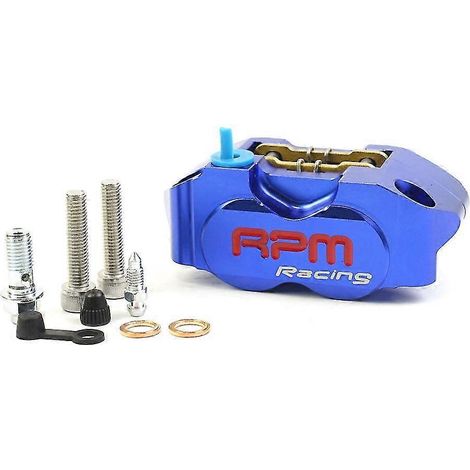 Étrier de frein moto RPM à 4 pistons pour Yamaha Aerox Nitro RSZ Jog BWS Zuma Dirt Bike Grom, disque de 200 mm / 220 mm - Bleu (1/5)