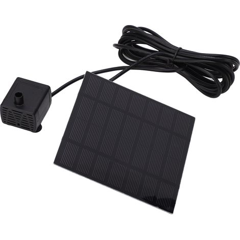 Solarwasserpumpe, maximale Förderhöhe 120 cm, maximale Betriebshöhe 70 cm, Trockenlaufschutz, Solarbrunnenpumpe mit 6 Düsen (1/5)