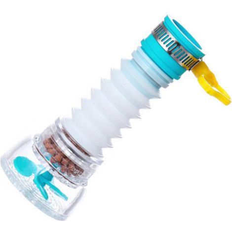 Filtre à eau anti-éclaboussures extensible et rotatif pour robinet de salle de bain et cuisine