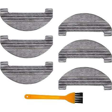 6pcs pour Proscenic M8 Pro Robotic Pièces de Rechange Pièces de Nettoyage Chiffon de Chiffon,Tissu de vadrouille (1/2)