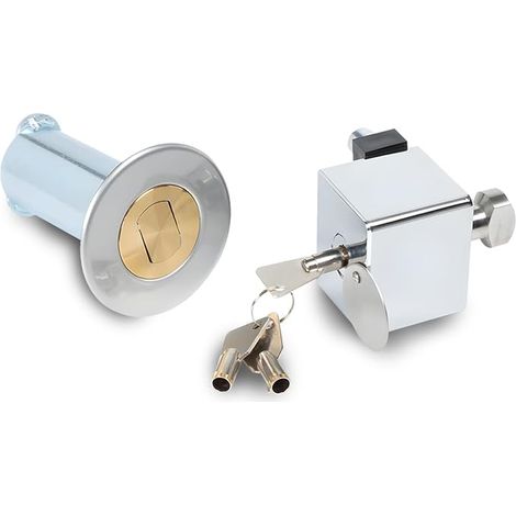 Garage Door Lock Shutter Lock 1 Key With Harpoon Type Rod Rolling Shutter Security Sliding Door Lock Rolling Garage Door Lock Shutter (1/5)