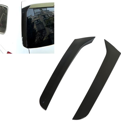 Seitliche Heckscheibenspoiler in Hochglanzschwarz (ein Paar) für VW Sharan 2011-2022 (Teilenummer 158) (1/5)