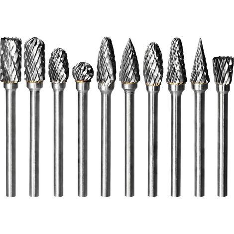Geeignet für ein Set mit 10 Dremel-Doppelbohrern aus Hartmetall für Rotationswerkzeuge, Bohrzubehör für Metall, Holz, Stahl, Stein, Gravieren, Schneiden, Holzschnitzen, Schärfset (1/5)