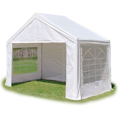 TOOLPORT Storage tent 3x6 m PVC 700 N waterproof shelter grey