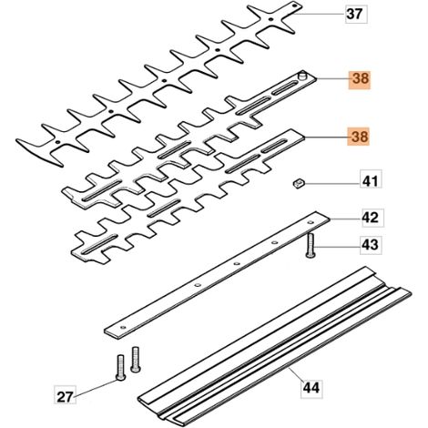 Cortadora de setos modelos BC240H BC241H ORIGINAL OLEOMAC 58050021R