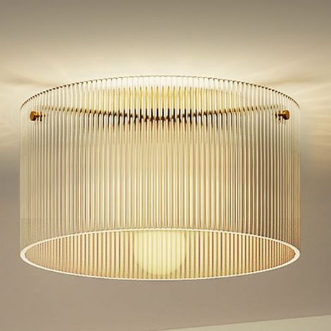 Crezuo 40W LED-Deckenleuchte mit E27-Fassung – Modernes Design für Wohnzimmer, Flur, Esszimmer, Küche – Transparent – Crezuo