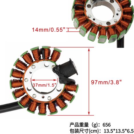 Zündspulenstator: TW200 2001-2017, TW225 2002-2007, TW125 1999-2004 (1/4)