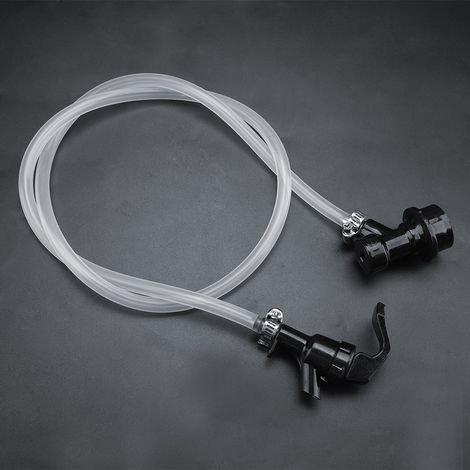 Tuyau à bière de 100 cm avec robinet de pique-nique et raccord rapide à bille pour fût de bière (1/5)