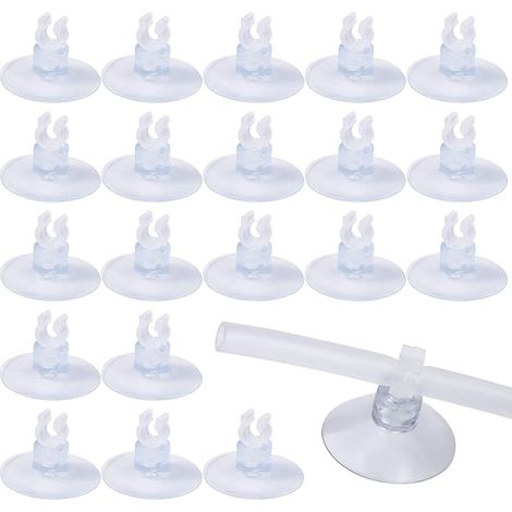 Colliers de serrage réglables pour tuyaux et tubes, 20 ventouses, pour l'entretien des aquariums, avec montage stable et réglage facile.-AquaForge (1/5)
