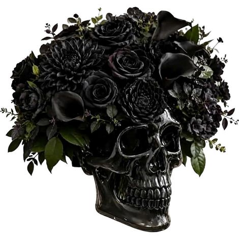 Vase mural crâne gothique multifonctionnel pot de fleurs suspendu visage effrayant translucide noir pour maison et jardin (1/5)