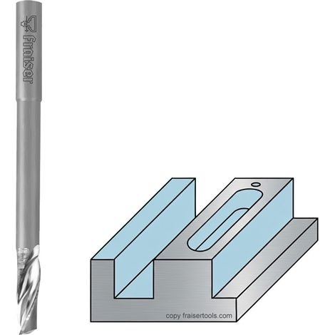 Fraises à spirale pour aluminium et plastique Type long D=10 I=20/70 S=10 POLY - Fraiser (1/5)