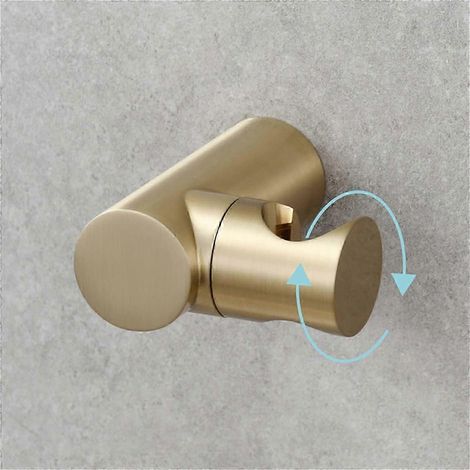 Support de pommeau de douche, support mural réglable en laiton pour pommeau de douche à main - Yvan (1/5)