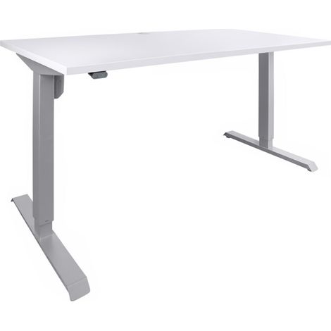 [NEUWERTIG] B-Ware Stier Schreibtisch Tisch Arbeitsplatz Elektrisch Höhenverstellbar 160x80cm Weiß