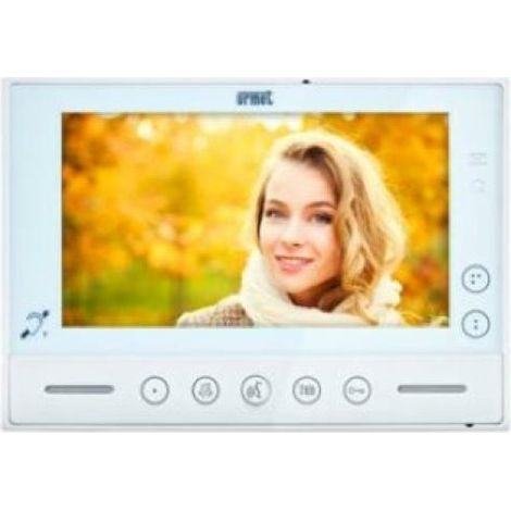 Urmet – Moniteur vidéo 2VOICE Modo écran 7 pouces blanc – Interphone avec vision nocturne – Installation facile – Pour bâtiments résidentiels (1/4)