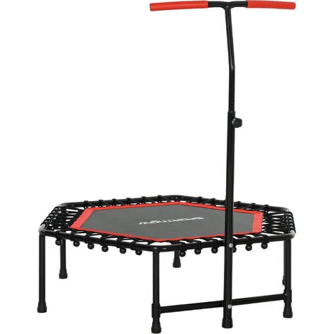 Trampoline de Fitness, Poignée Réglable, 3 Niveaux, Entraînement Cardio (1/2)