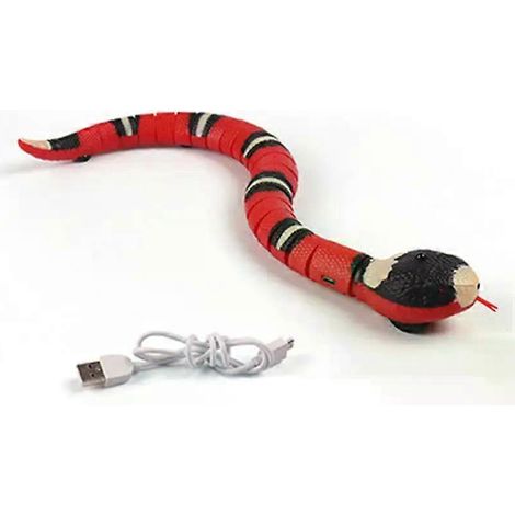 HONORNIC - Jouets interactifs intelligents pour chats, serpent électrique automatique, jouet pour chatons, rechargeable par USB, accessoires pour animaux de compagnie.