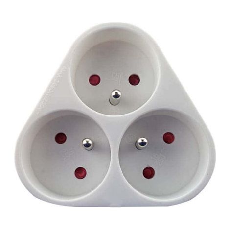 3-fach Steckdosenleiste XXCELL Wandsteckdose