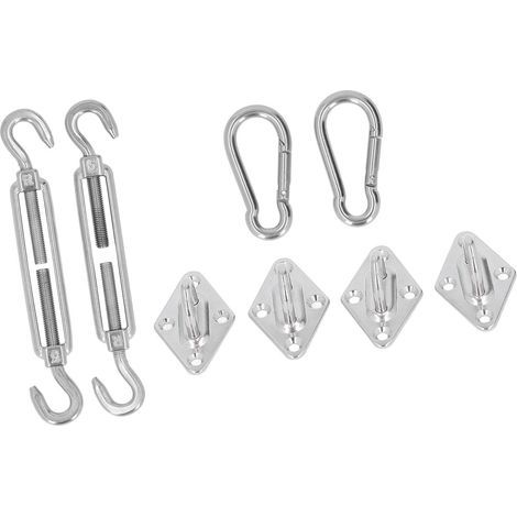 Befestigungsset für Sonnensegel, Markisenbefestigungsset, Montageschnallen-Set für rechteckige und quadratische Markisen (5 mm) (1/5)