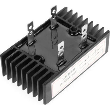 1 pc 100A Ampère 1600V Tension 2 Phase Diode Pont Redresseur Haute Puissance Noir (1/4)