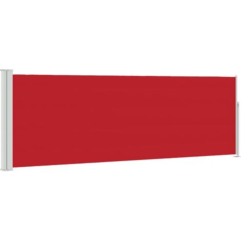 Tenda da Sole  Tenda Laterale Retrattile per Patio 100x300 cm Rossa (1/4)