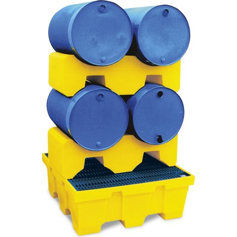 PROVOST - Support empilable Provost en polyéthylène haute densité (PEHD) pour 2 fûts 200 litres