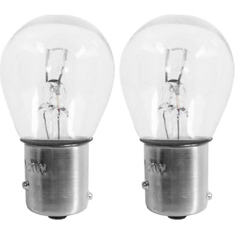 2x 12V 21W BAW15S PR21W 12088 7508 Glühbirnen mit versetzten Stiften, einflammig, Brems-/Nebelscheinwerfer hinten für Elektroautos (1/2)