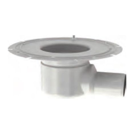 Siphon de sol 157, bride adhésive horizontale DN 70 avec GV, entretoise, FHD, 1.4301