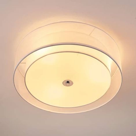 [GEBRAUCHT] Lindby Tobia Led Stoffdeckenlampe Organza Deckenlampen Deckenlicht Lampe Weiß B-Ware