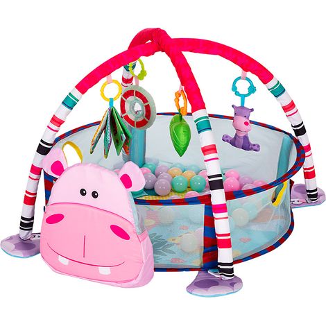 Palestrina Box Tappeto Neonato Bambino Maialino con Recinto Palline Idea Regalo