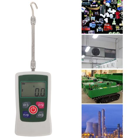 Forcemètre numérique portable 100 N, dynamomètre manuel, changement d'unité, écran rétroéclairé, arrêt automatique (1/5)