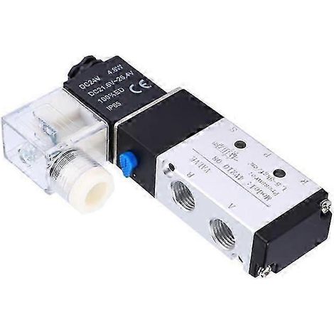 Électrovanne 4V210-08 Électrovanne pneumatique 2 positions 5 ports Vanne de commande pneumatique (DC24V) (1/4)