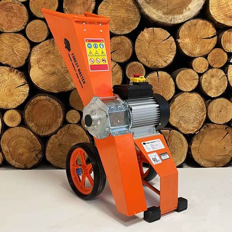 Forest Master – Broyeur de végétaux électrique FM4DDEMUL – 4HP – Système de broyage pour bois dur et déchets humides – Coupe nette jusqu'à 10 mm (1/5)