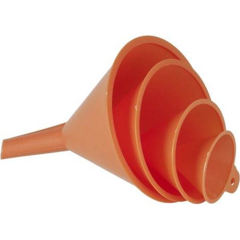 Pressol – Assortiment d'entonnoirs en HDPE pour liquides – Ø 50-75-100-120 mm – Résistant à l'huile et aux acides – Convient pour l'alimentaire