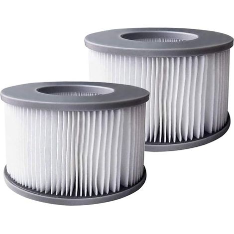 2pcs Filtres de Bain à remous pour MSpa piscines gonflables, Pompe à Cartouche filtrante Version améliorée pour MSPA Tous Les spas actuels (1/5)