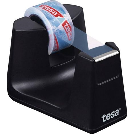 Tesa 53904 dispensador de cinta de mesa negro para oficina