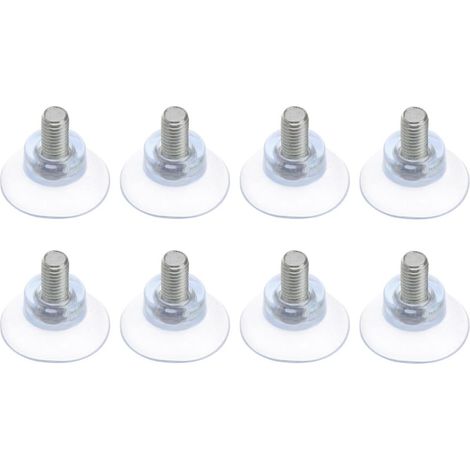Lot de 8 Ventouses en Pvc Vis, Ventouses Puissantes Suspendre, Résistantes aux Températures, pour Décorations de Fête et Supports Divers (1/5)