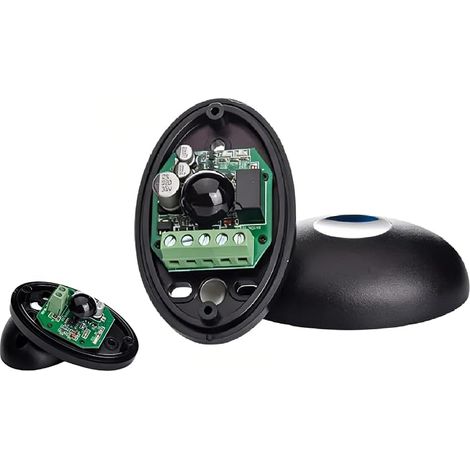 Pair of Infrared Photocells, Universal Infrared Photocell Kit, 12/24V AC DC, Security Sensors with Solar Filter, for Gate and Garage Automation (1/5)