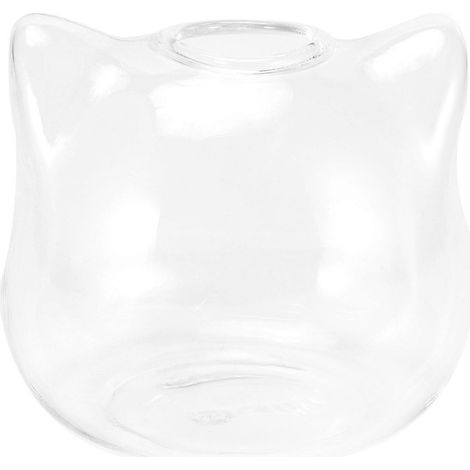 Vase en verre en forme de chat pour plantes hydroponiques, vase à fleurs, décoration, cadeau artistique --- (1/5)