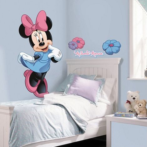 Stickers géant Minnie Mouse & Fleurs Disney (1/4)