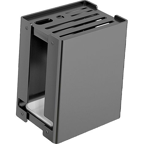 Porte-couteaux cuisine multifonction aimanté égouttoir vertical tout-en-un en acier au carbone 22x16,5x12,5 cm 900 g (1/5)