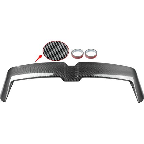 Spoiler, matériau ABS, installation facile, Aspect Fibre de Carbone (1/2)