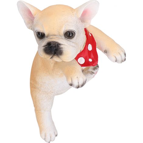 Statuette Chiot Résine Réaliste pour Décor Bureau - Décoration Intérieure (1/5)
