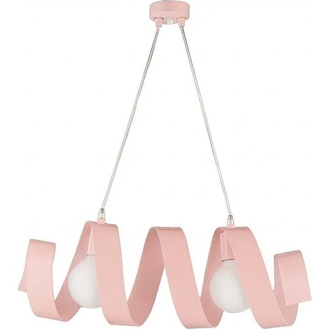 Sospensione Helix 2 Luci Rosa LuceArt Classic (1/5)