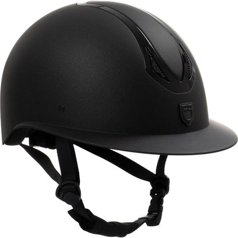 Cap donna con visiera larga omologazione en 1384-2023: xs (49-51 cm), Nero/rose gold