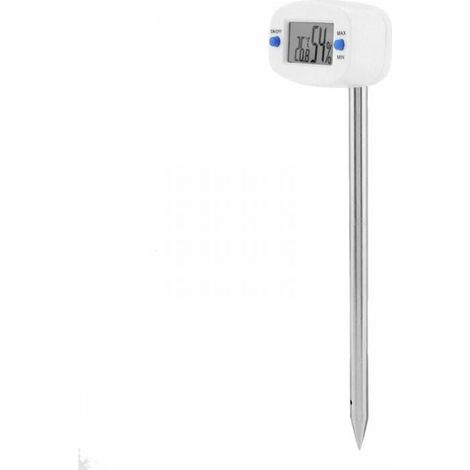 1pcs Digital Soil Hygrometer LCD Display Humidity and Temperature Tester with Probe, Electronic Soil Tester for Garden Plants MUMU (1/4)