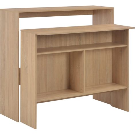 Meuble de bar bois clair Keo 130 (1/5)