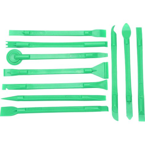 Lot de 100 spudgers antistatiques multifonctionnels, légers et souples en ABS, outil d'ouverture universel pour la réparation de téléphones (vert). (1/5)