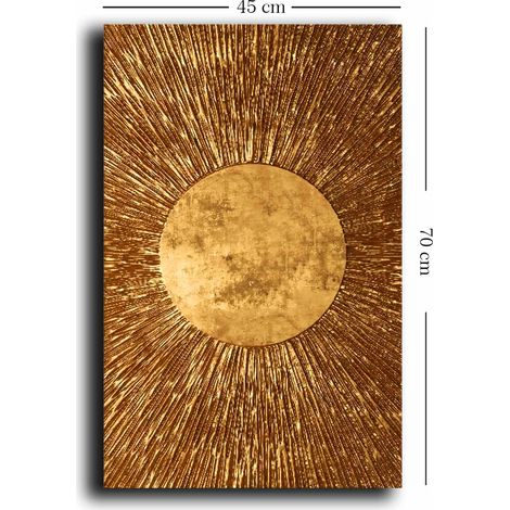 Decorazione artistica da parete con stampa su tela Painting Gold (1/5)