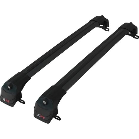 Compatible avec Chevrolet Tahoe 4 2015-2020 ACE-2 Modèle Barres de Toit Railing Porte-Bagages de Voiture Aluminium Noir 2 Barres (1/5)