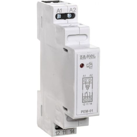 Elektromagnetisches Relais 24 V AC/DC 16 A PEM-01/024 EXT10000091